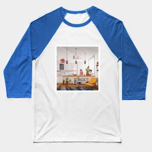 Making Lunch - Square Baseball T-Shirt